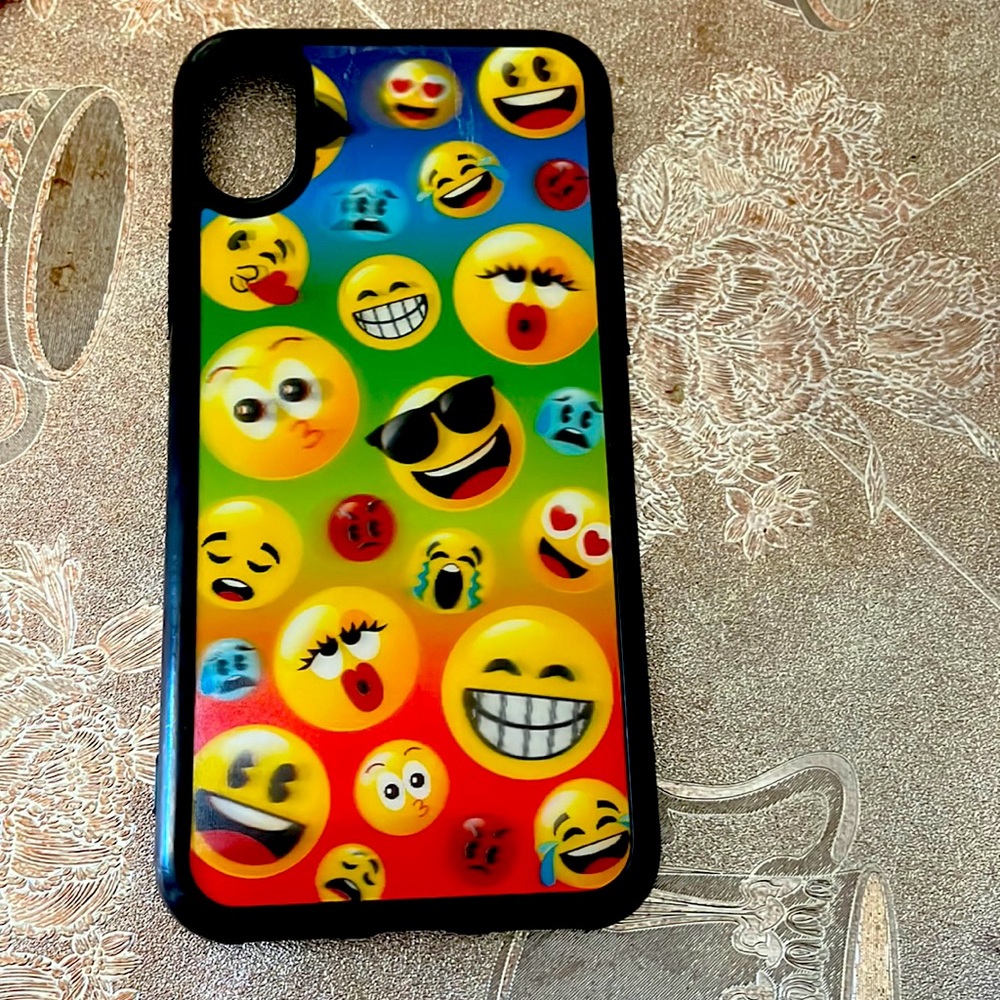 iPhone X case emoji back case